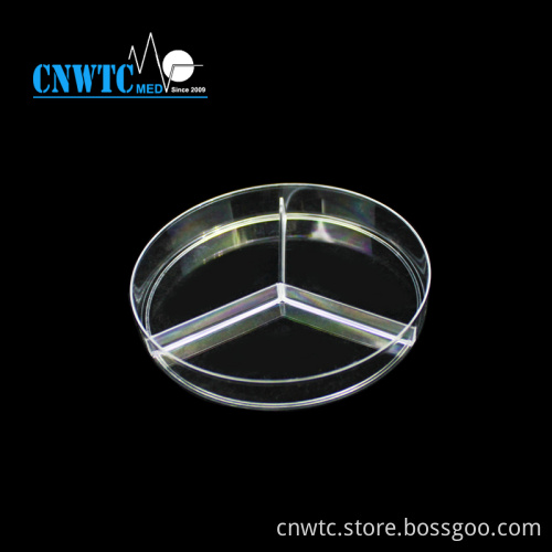 Petri Dish Supply: Triple Vented Polystyrene Petri Dishes, 90x15mm - Pack of 20